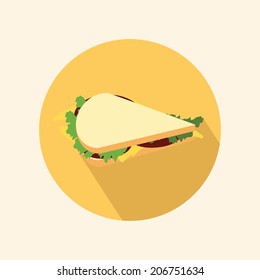 abstract food icon on a white background