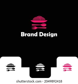 Abstract food logo design template.
hotel or restaurant logo design.