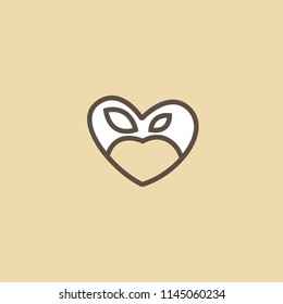 Abstract food logo icon vector design. Recipe, cooking, course, cafe, restaurant, vegan food vector logo. Editable Design. Apple with leaf logo. Cooking food, menu web icon.