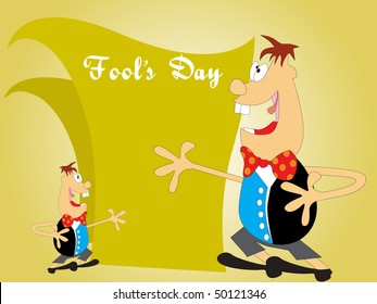 abstract fools day background, vector wallpaper