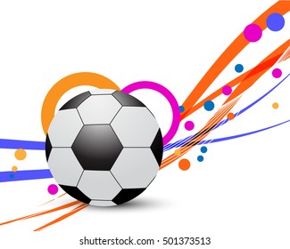 abstract football background design vector illustration