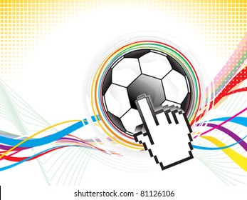 abstract football background design vector illustration