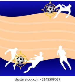 abstract football background vector illustration