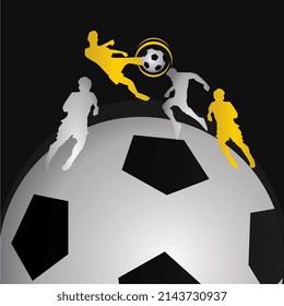 abstract football background vector illustration