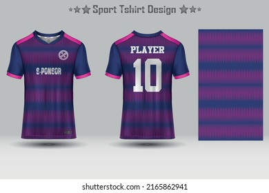Abstract Football Jersey Geometric Pattern Mockup Template Sport T-shirt Design
