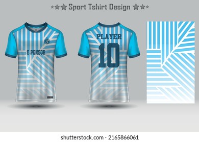 Abstract Football Jersey Geometric Pattern Mockup Template Sport T-shirt Design