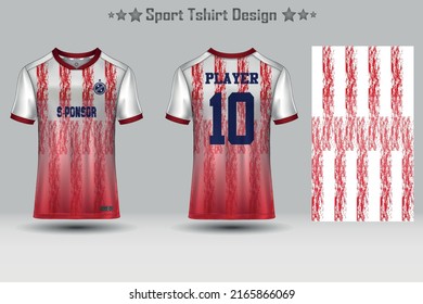 Abstract Football Jersey Geometric Pattern Mockup Template Sport T-shirt Design