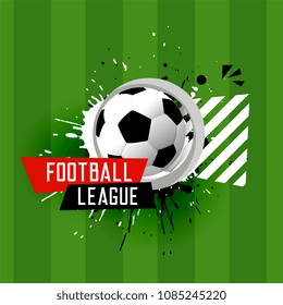 abstract football league banner background