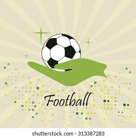 Abstract football logo