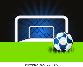 abstract football match concept background, vector illustration