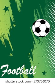 Abstract football poster