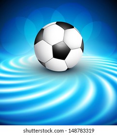 abstract football reflection blue colorful wave design illustration