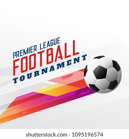 abstract football soccer tournament background