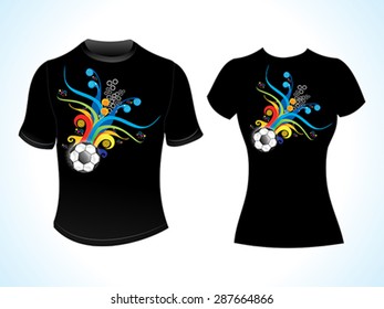 abstract football tshirt template vector illustration