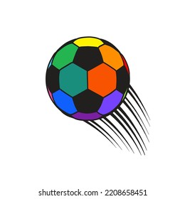 Abstract football vector illustration isolated on white background