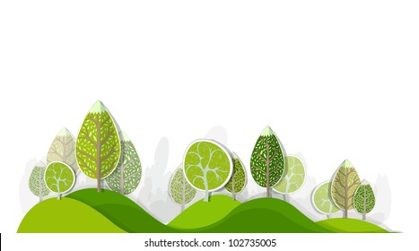 Abstract forest background