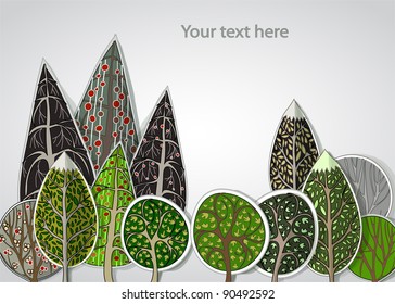 abstract forest background