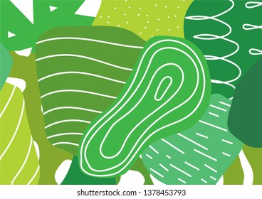 Abstract forest background green color.