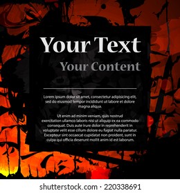 Abstract Forest Fire Flyer Design