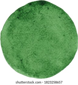 Abstract forest green brush stroke circle shape background banner.