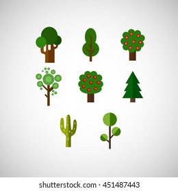 abstract forest green on a white background.