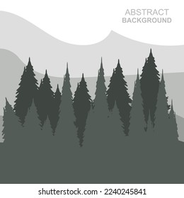 Resumen Diseño de fondo del vector de las montañas forestales