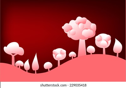 Abstract forest paper background