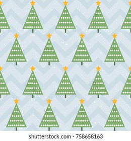 Abstract forest seamless pattern background. Childish simple hand drawn cover for design christmas card, new year wallpaper, scrapbook, holiday wrapping paper, bag print, t shirt etc.