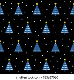 Abstract forest seamless pattern background. Spruce forest for design new year card, christmas wallpaper, winter album, scrapbook, holiday wrapping paper, t-shirt etc.