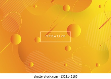 Abstract form composition background trend. Circle, wavy, dynamic background, gradient color, flowing shapes,. Usable for landing page. Trendy and modern background color.