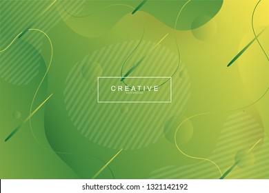 Abstract form composition background trend. Circle, wavy, dynamic background, gradient color, flowing shapes,. Usable for landing page. Trendy and modern background color.