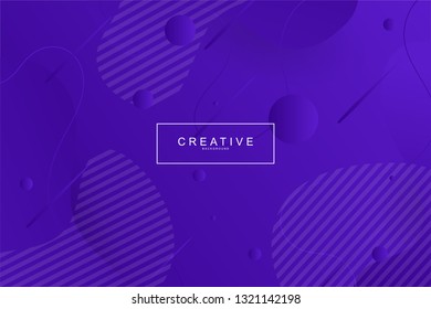 Abstract form composition background trend. Circle, wavy, dynamic background, gradient color, flowing shapes,. Usable for landing page. Trendy and modern background color.