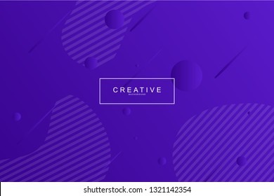 Abstract form composition background trend. Circle, wavy, dynamic background, gradient color, flowing shapes,. Usable for landing page. Trendy and modern background color.