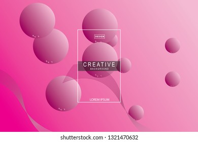 Abstract form composition background trend. Circle, wavy, dynamic background, gradient color, flowing shapes,. Usable for landing page. Trendy and modern background color