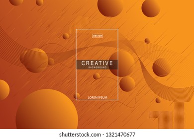 Abstract form composition background trend. Circle, wavy, dynamic background, gradient color, flowing shapes,. Usable for landing page. Trendy and modern background color