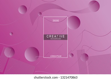 Abstract form composition background trend. Circle, wavy, dynamic background, gradient color, flowing shapes,. Usable for landing page. Trendy and modern background color