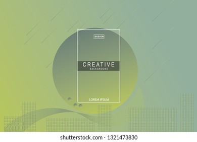 Abstract form composition background trend. Circle, wavy, dynamic background, gradient color, flowing shapes,. Usable for landing page. Trendy and modern background color