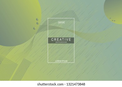 Abstract form composition background trend. Circle, wavy, dynamic background, gradient color, flowing shapes,. Usable for landing page. Trendy and modern background color