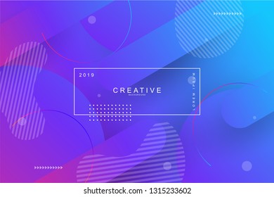 Abstract Form Composition Cool Background Curve Stock Vector (Royalty ...