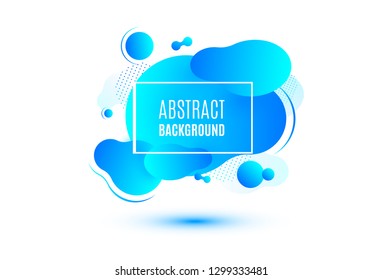 Abstract form of fluid. Liquid design. Isolated gradient waves with geometric lines, dots and lines. Vector illustration on white background.