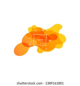 Abstract form of fluid. Liquid design. Liquid dynamic background for web sites, landing page or business presentation. Isolated gradient waves with geometric lines. Abstract geometric wallpaper