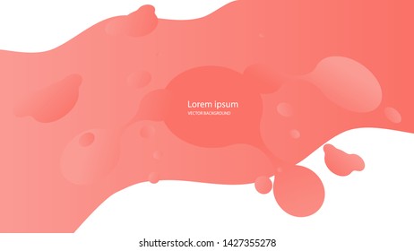 Abstract form of fluid. Liquid design. Liquid dynamic background for web sites, landing page or business presentation. Isolated gradient waves with geometric lines. Abstract geometric wallpaper