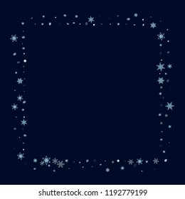 Abstract form of flying snowflakes Falling snowflakes, snow flakes Idea of design of packing, wall-papers, a tile, textiles