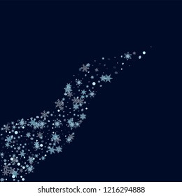 Abstract form of flying snowflakes Falling snowflakes, snow flakes Modern design of packaging, wallpaper, tile, textile, cover