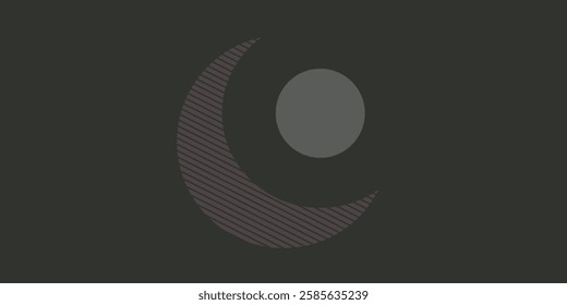 Abstract form. Geometric shapes. Minimalism, modern. Minimal geometric shape