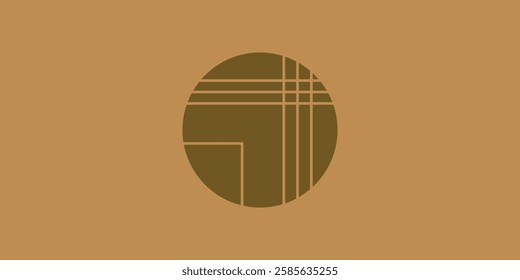 Abstract form. Geometric shapes. Minimalism, modern. Minimal geometric shape