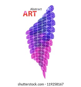Abstract forms of art presentation template