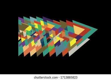 formas abstractas aspirando en movimiento. ilustración vectorial con la capacidad de cambiar colores.