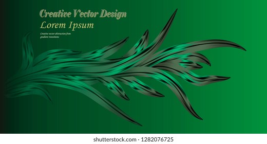 Abstract forms. Background of abstract petals for postcards and flyers. Vector graphics