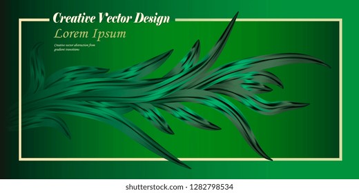 Abstract forms. Background of abstract petals for postcards and flyers. Vector graphics